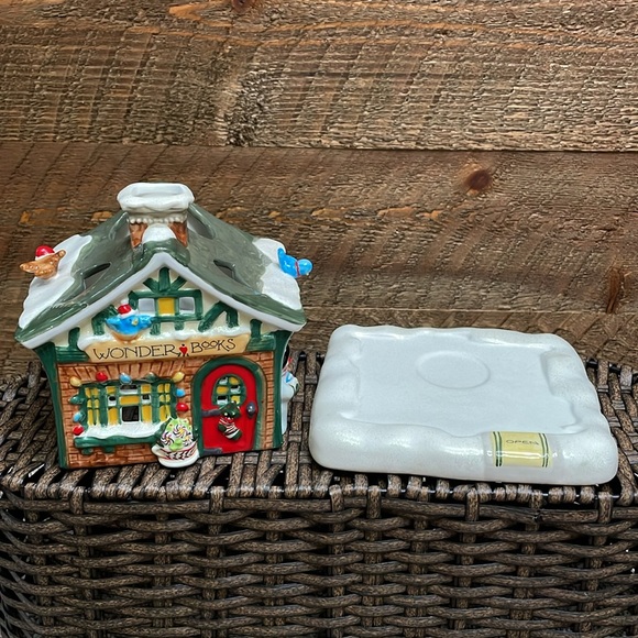 Mary Engelbreit "Wonder Books" Christmas Tea Light Holder 2002 COLLECTIBLE - Picture 6 of 13